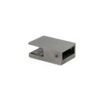 Conector inox ABRAGLASS S431 SSS perete–țeavă satinat pentru bară stabilizatoare dreptunghiulară 20×20 mm.