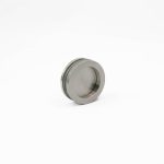 mâner scoică plin inox satinat D55 ușă sticlă 8–10 mm Abraglass