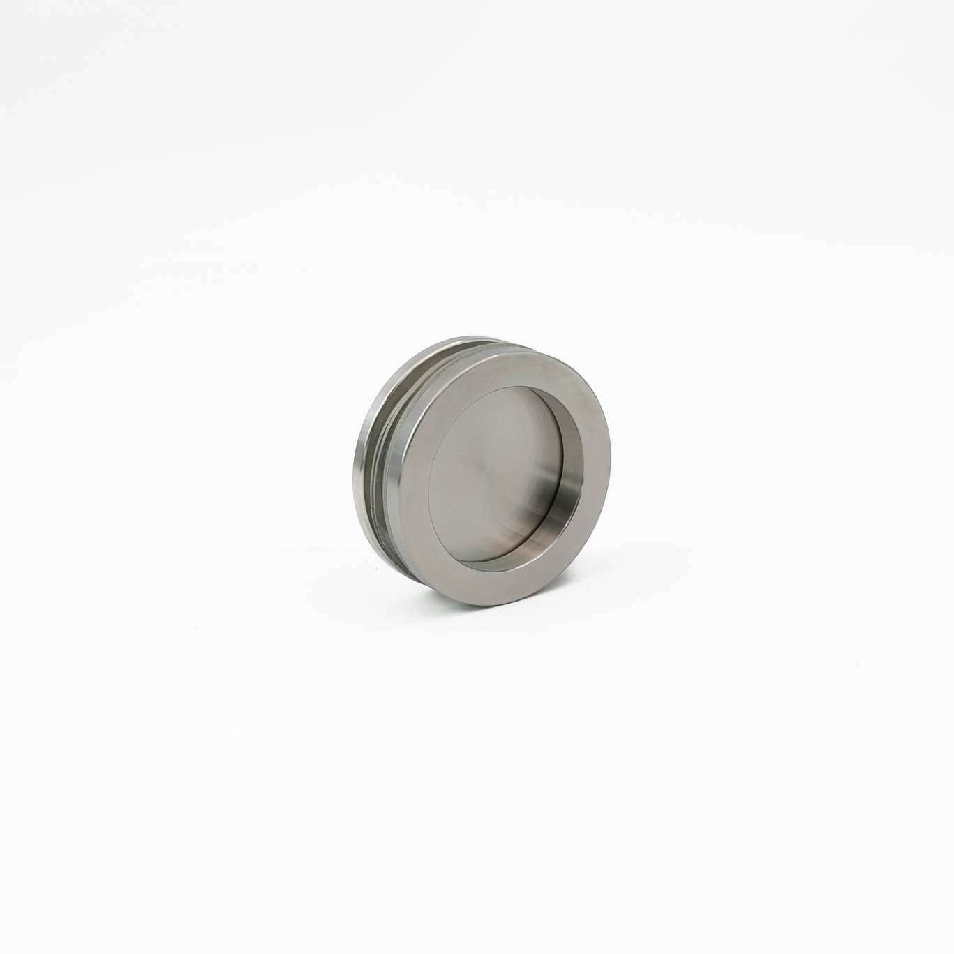 Mâner S820 tip scoică plin ABRAGLASS pentru uși din sticlă și cabine de duș, Ø60 mm, compatibil cu sticlă 8–10 mm, finisaj inox satinat sau lucios, rezistent la umiditate.