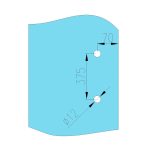 S807A – mâner bară rotundă port-prosop din inox satinat sau lucios, pentru uși și cabine de duș din sticlă 8–10 mm. Abra Glass Systems.