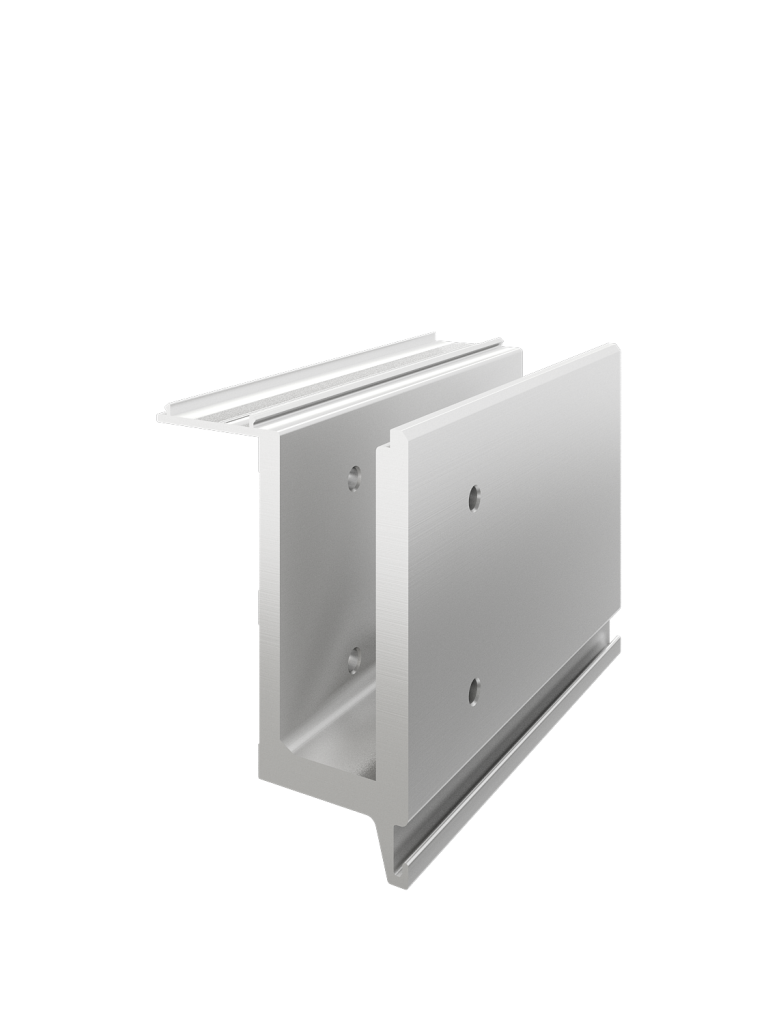 Profil suport lateral balustradă sticlă M200-02 cu accesorii incluse. Aluminiu eloxat, montaj sigur, livrare rapidă din stoc.