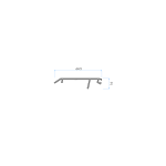 Capac ornamental superior balustradă sticlă M200-70 din aluminiu eloxat, cu garnitură inclusă. Finisaj premium, livrare rapidă din stoc.