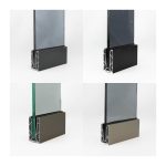 Sistem balustradă sticlă M500 aplicat | Aluminiu eloxat interior exterior