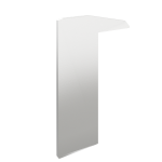 Capac capăt profil lateral dreapta M200 inox mat | Balustradă sticlă