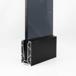 Sistem balustradă sticlă M500 aplicat | Aluminiu eloxat interior exterior